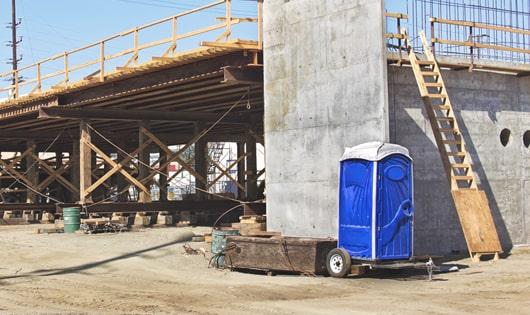 ensure proper sanitation on a job site with readily available portable restrooms